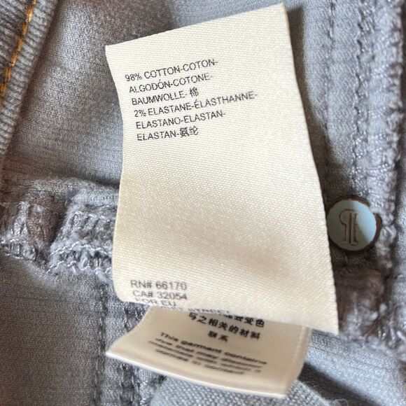 Pilcro Anthropologie High Rise Skinny Pants - 29 - Fine Corduroy Button Up Gray - Picture 10 of 16